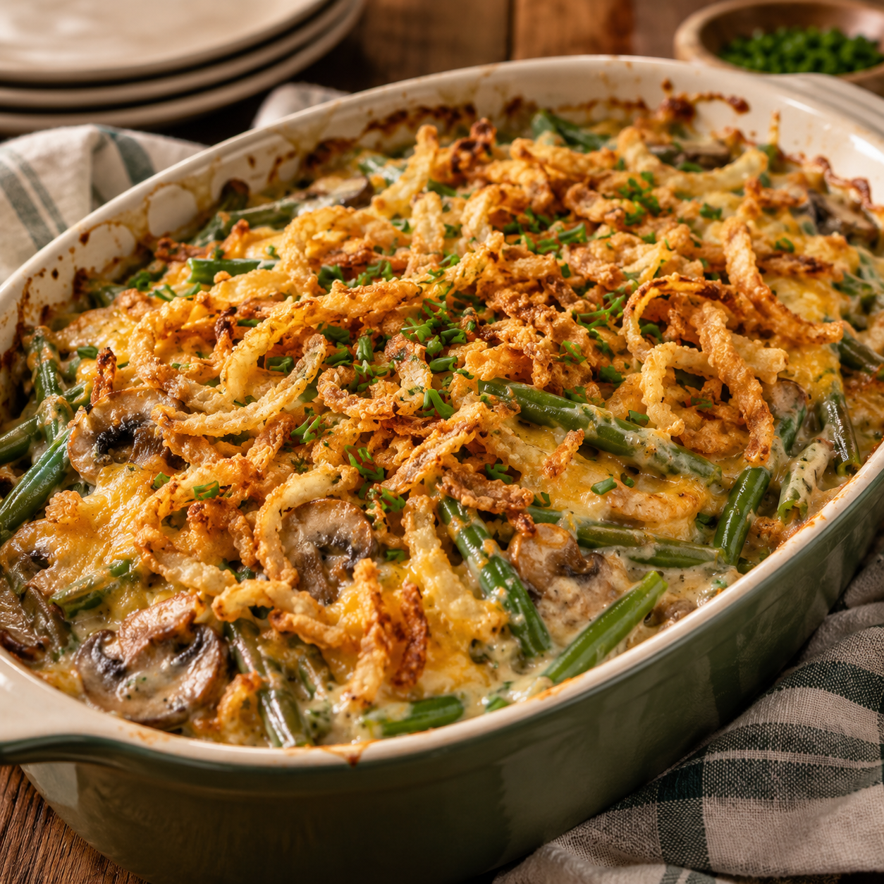 Green Beans Gone Cheesy Casserole